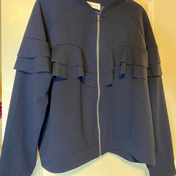 Emelia Ruffle Bomber Jacket - Picture 6 of 6